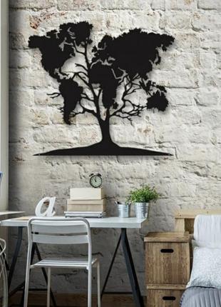 Декор для стін панно з дерева дерево на землі 60х55 см