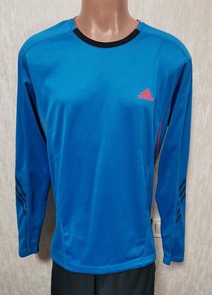Adidas мужская спортивная тренировочная беговая футболка длинный рукав кофта
