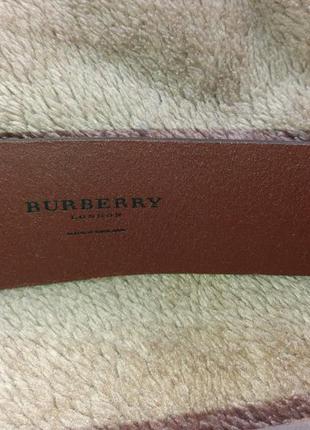 Кожаный ремень пояс от burberry london | оригинал4 фото