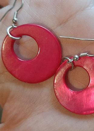 Сережки натр перламутр 2