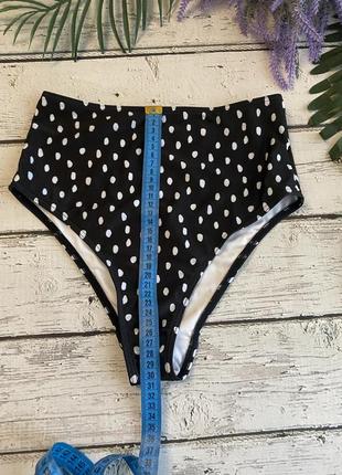 Плавки высокие низ купальник трусы горошек asos3 фото