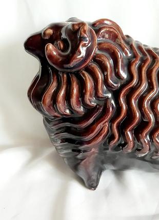 Статуэтка майолика керамика винтажная майоліка  баран3 фото