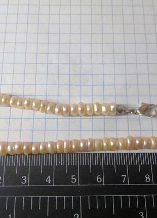 Ожерелье розовый жемчуг. 6