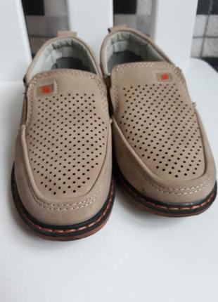 Легкие кожаные туфли лоферы мокасины3 фото