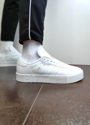 Мужские кроссовки , кеды кожаные adidas samba #адидас
