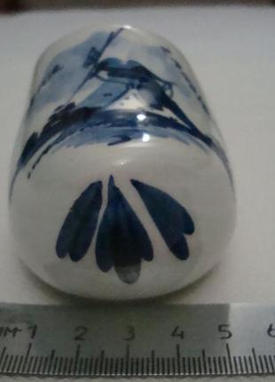 Коллекционная туфелька башмак ботинок пепельница мельница фарфор delft голландия №947