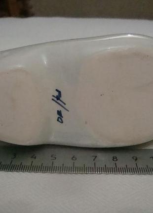 Коллекционная туфелька башмак ботинок пепельница мельница фарфор delft голландия №947