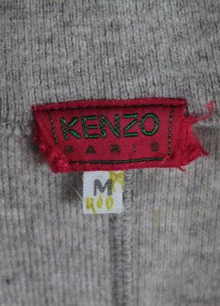 Вінтажне вовняне пальто kenzo paris wool coat3 фото