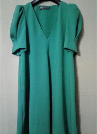 Трендовое платье зеленое zara5 фото