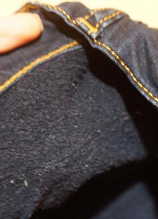 Джинсові штани утепленні на флісі 3-5 років джинси джинси утеплені джинсові штани на флісі5 фото