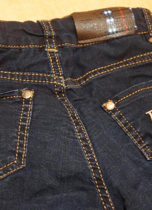 Джинсові штани утепленні на флісі 3-5 років джинси джинси утеплені джинсові штани на флісі8 фото