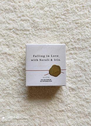 Парфумна вода falling in love with neroli & iris avon 30мл.