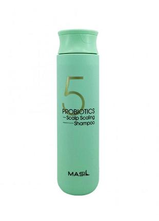 Шампунь для глибокого очищення голови masil 5 probiotics scalp scaling shampoo1 фото