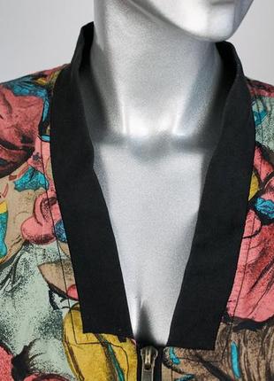 Шелковая винтажная женская ветровка, куртка, бомбер оверсайз astor 20005 фото