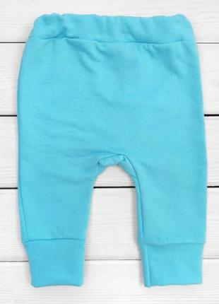 Теплые детские штаны, футер с начесом , 68 - 92 см