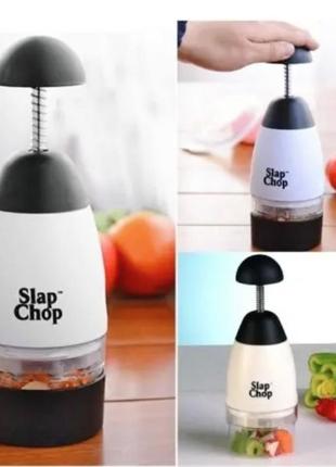 Ручний подрібнювач овочів з контейнером, slap chop3 фото