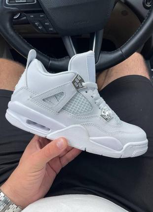 Женские кроссовки nike air jordan 4 white 36-37-38-39-40-41