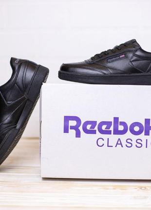 Мужские кожаные кроссовки, кеды reebok classic3 фото