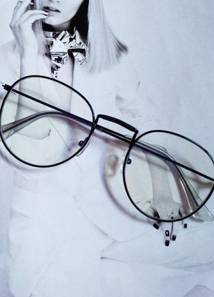 Ретро іміджеві окуляри №2 графіт3 фото