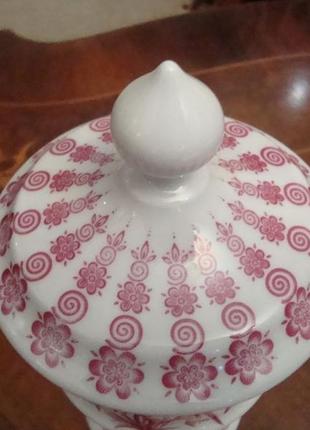 Старовинна табакерка райський птах фарфор баварія німеччина