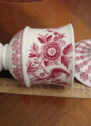 Старовинна табакерка райський птах фарфор баварія німеччина