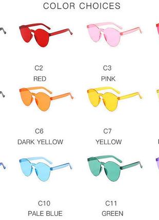 Стильні безоправные сонцезахисні окуляри фіолетовий з градієнтом 29 фото