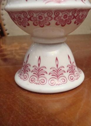 Старовинна табакерка райський птах фарфор баварія німеччина