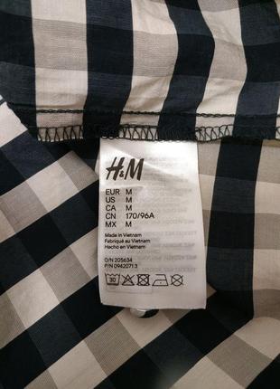 Tоненька сукня в клітку з довгими рукавами h&m9 фото