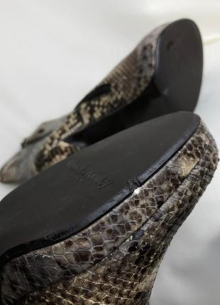 Черевики зі зміїної шкіри russel&bromley шкіряні ботильони на підборах змія кожаные змеиные ботинки на каблуке натуральная кожа змеи8 фото