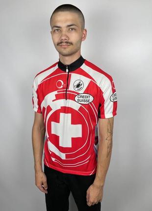 Вінтажне вело-джерсі vintage swiss castelli
