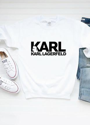 Жіночий світшот karl lagerfeld карл лагерфельд білий жіночій світшот карл лагерфельд білий