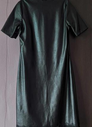 Платье эко кожа, кожзам, обалденно красивое, 42-44 размер, s-m6 фото