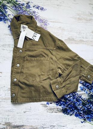 Укорочённая оверсайз джинсовая куртка, ветровка zara, размер s(m)7 фото