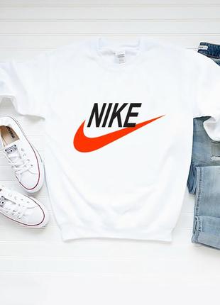 Женский свитшот nike найк белый жіночій світшот найк білий3 фото