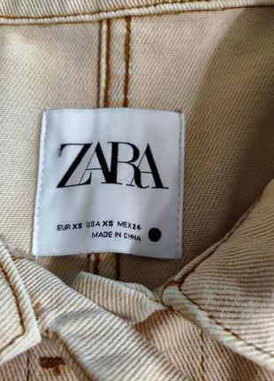 Zara, вкорочена котонова куртка.4 фото