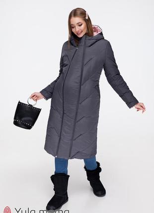 Двостороннє зимове пальто для вагітних1 фото