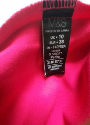 Штани капрі m&s нові яскраво рожеві9 фото