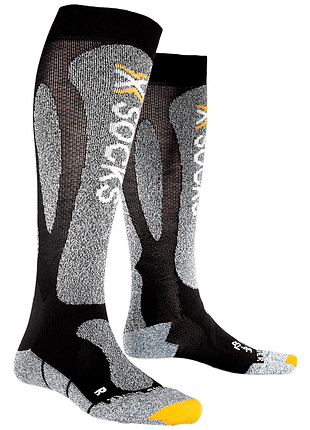 Гольфи носки x-socks ski carving silver