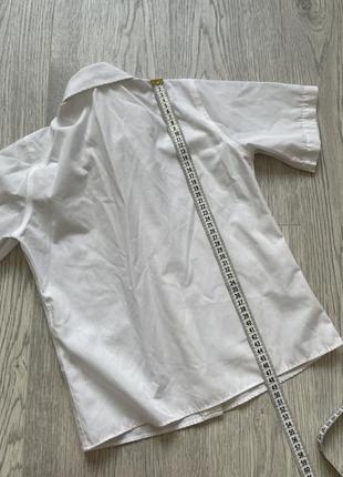 Крута біла рубашка теніска шкільна форма tu 8років4 фото