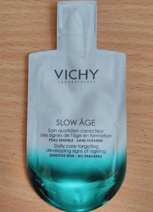 30 пробников vichy slow age daily care fluid spf 25. укрепляющий уход против признаков старения.