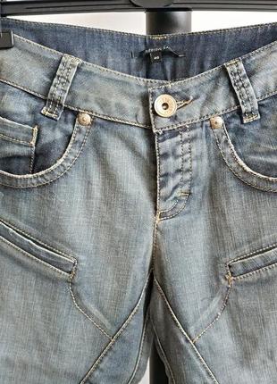 Жіночі джинсові бриджі капрі бавовна plein sud jeans оригінал5 фото