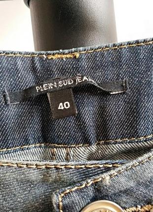 Жіночі джинсові бриджі капрі бавовна plein sud jeans оригінал7 фото