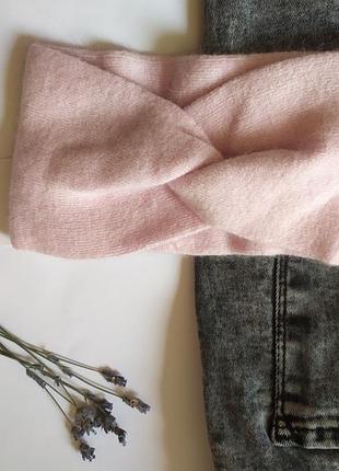 Пов'язка-чалма на голову шерсть з ангорой