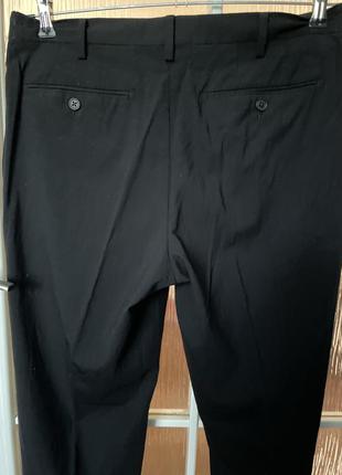 Черные шерстяные брюки.4 фото