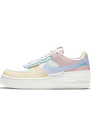 Жіночі кросівки nike af 1 shadow pastel white.