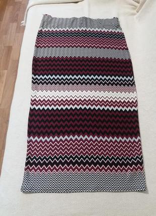 Спідниця трикотажна орнамент в стилі missoni