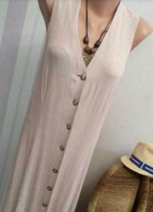 Вінтажна сукня довгий нюловий сарафан відкрита спина2 фото