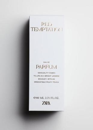 Парфумована жіноча вода zara red temptation, 80ml✨ духи парфуми парфюм туалетна вода2 фото