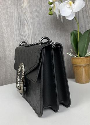 Модная женская мини сумочка клатч на цепочке в стиле гучи, маленькая сумка на плечо подкова3 фото