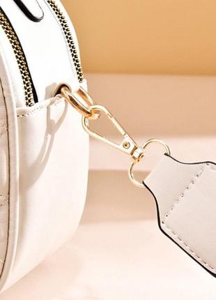 Женская мини сумочка клатч стеганная, маленькая сумка для девушки кожаная модная и стильная6 фото